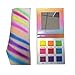 Highly Pigmented Rainbow Eyeshadow Palette,YMH BEAUTE 9 Color Bright Iridescent Eye Makeup Palette Colorful Neon Matte Eye Shadow Palettes Long Lasting Waterproof Cruelty-free
