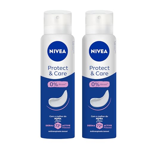 Kit Desodorante Aerossol NIVEA Protect & Care 150ML - 2 Unidades, Nivea, pacote de 2