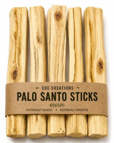 Palo Santo Sticks Holy Wood for Smudging and Rituals 5 Pack