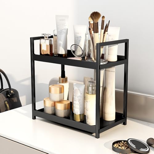 Bathroom Countertop Organizer,2-Tier Bathroom Counter Perfume Tray and Vanity Countertop Rack, Makeup Shelf Organizer for Kitchen, Dresser by Qchwytxm - Image 5