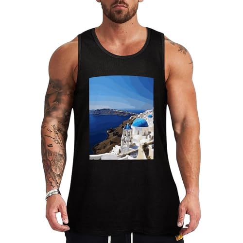 Débardeur homme Santorini léger pour rester au frais avec style en vacances