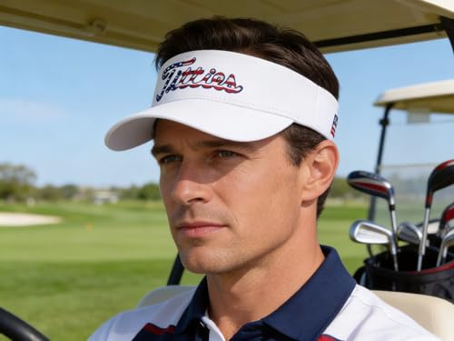 Image of Curves & Clubs Titties Golf Hat - Funny Golf Hat, Titties Hat - Funny American Hat - Men's Gifts (Cotton, White-Black)