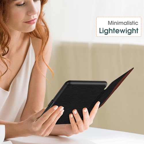 Image of Fintie Case for 7 inch All-New Kindle Paperwhite (12th Generation, 2024) and Kindle Colorsoft Signature Edition - Slim Lightweight Shell PU Leather Protective Cover with Auto Sleep /Wake, Dual Color