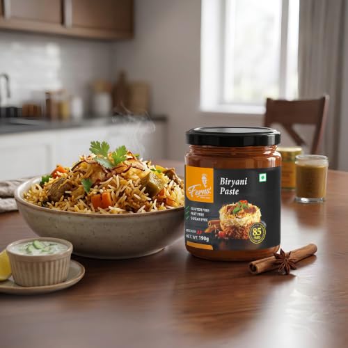 Image of FERNS' Biryani Curry Paste | Just Add Rice & Chicken, Mutton, Paneer | Made with Ghee | No Preservatives | Ready To Cook Indian Masala Wet Marinade 190g