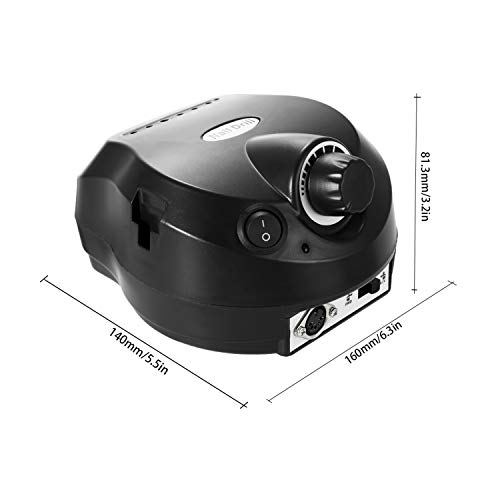 Henniu Broca de unhas elétrica profissional 30000 rpm lixa de unha elétrica moedor de unhas polidor