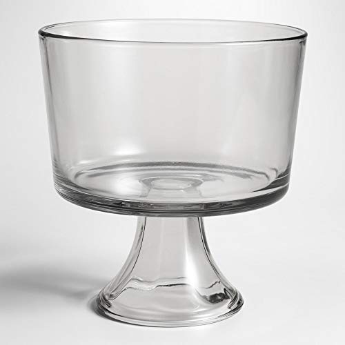 Clear Glass Trifle Serving Bowl