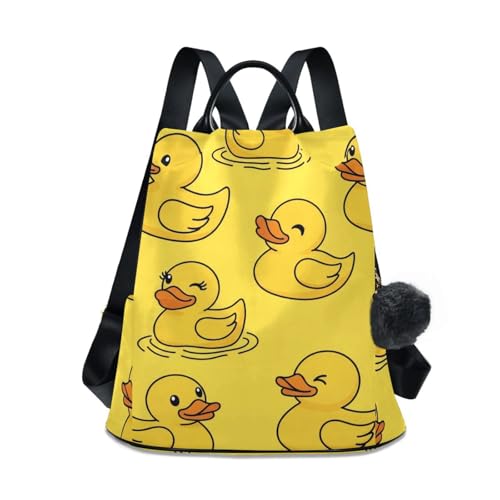 Sac à dos femme canard jaune, idéal pour vos week-ends de voyage et randonnées urbaines