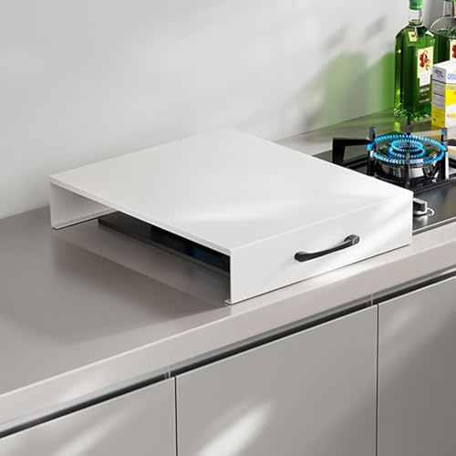 Cutting Board Stove Cover Thick and Sturdy/No Installation Required Gas Stove Bracket for Electric/Gas Tops(White,40x50x7cm)