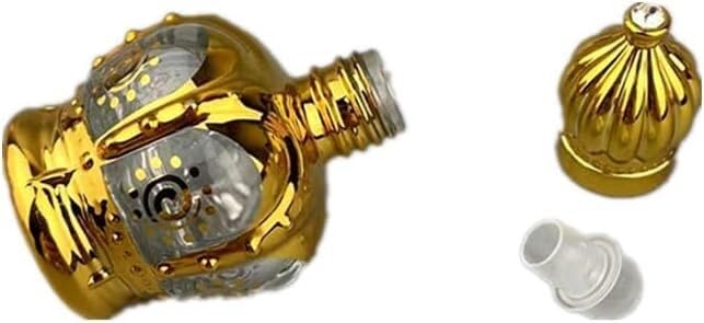 Mini Bottiglie di Profumo da Viaggio, Atomizzatore di Profumo 2 Pezzi Roll On Bottiglia Mini Contenitore di Vetro da 15 Ml Bottiglia di Profumo for Miscelazione Portatile Oro Ricaricabile