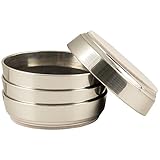 SuperSliders Home Décor Series, Brushed Nickel Finish 3-1/2'' Round Furniture Sliders for Hardwood and Tile Floors (4 Pieces)