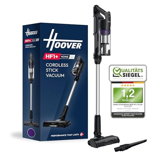 Hoover HF1 Plus Akku Staubsauger mit Anti-Haarverwicklung, Parkfunktion, Staubsauger kabellos mit XL Staubbehälter & LED-Licht, 45min Laufzeit, ideal für Allergiker, Teppich/Hartböden/Auto