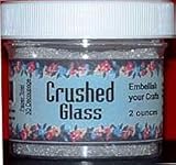 German Crushed Glass 2 ounce Jar. Will last a long time German Crushed Glass, Diamond Dust Use on Fingernails with a sealer Embellish Paper Tole 3D Decoupage Pictures for Sparkly Snow or Water For Card Making really make you Cards stand out and Spark...