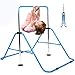 WATBKHE Kids Gymnastics Bar Gymnastic Equipment for Home Adjustable Height Gymnastic Training Bar Gymnastic Stuff for 3-7 Years Old Girls (Blue)