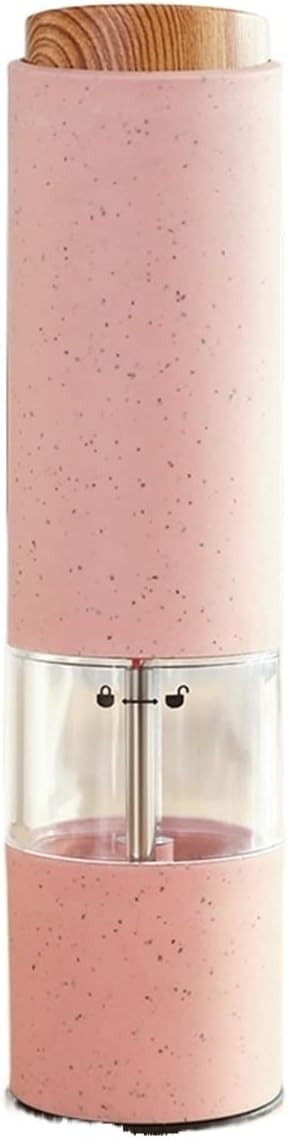 Salt and pepper shakers Pepper Grinder Electric Salt Set with Holder Automatic Spice Herb Mill Adjustable Coarseness Core Mills(1 PCS)