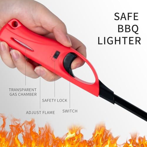 4 Encendedores Largos Recargables para Cocina y BBQ miniatura 6