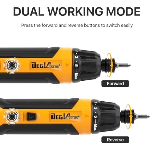 Rechargeable 3.6V Cordless Screwdriver with 9pcs Bit, 1pc Bit Holder, USB Charging Cable - image 4