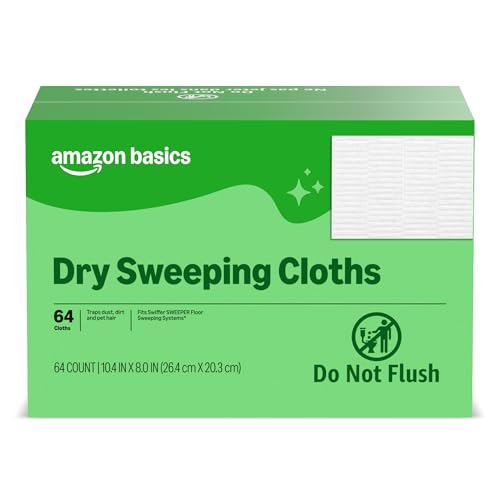 25% coupon - Amazon  Dry Sweeping Cloths for Swiffer Sweeper, 64ct