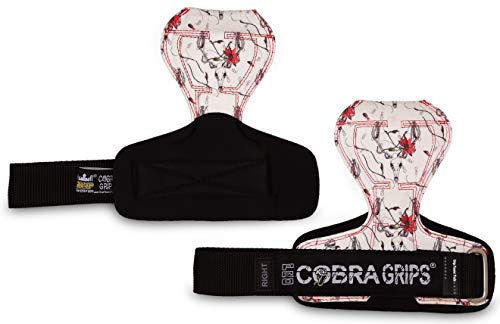Image of Cobra Grips Weight Lifting Gloves with Adjustable Neoprene Padded Wrist Wraps - Heavy Duty Alternative to Power Lifting Hooks for Deadlifts