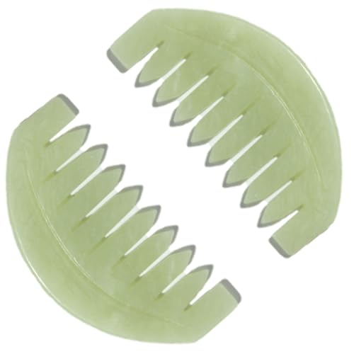 2 Peines de Jade para Masaje Gua Sha Multifu ncional miniatura 1