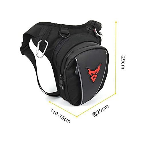 ApuaVireo&Co Torba na nogę z obniżoną talią, pas udo, biodro, torba motocyklowa, podróżna telefon komórkowy, wodoodporna(Red)