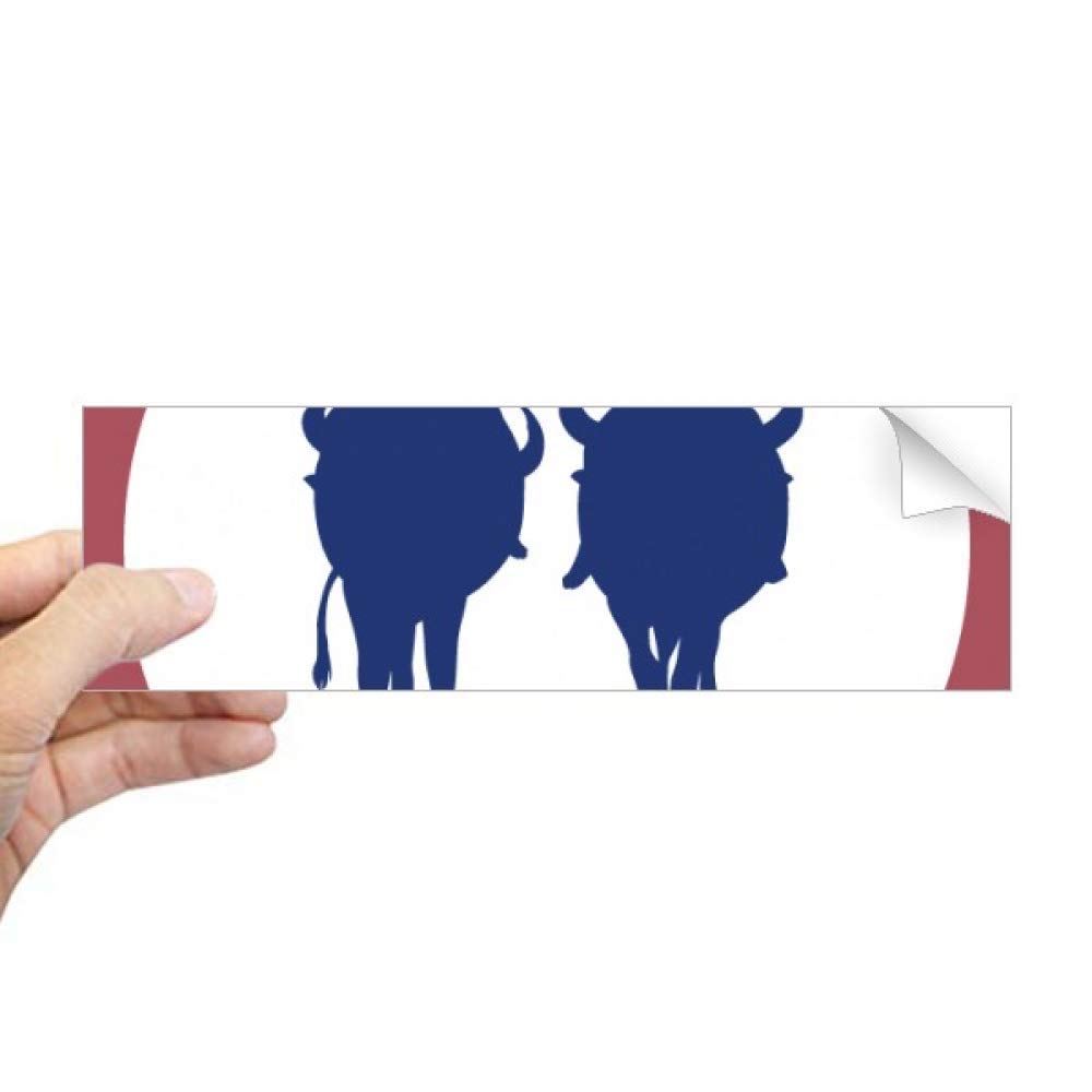 Autocollant rectangulaire pour fenêtre éléphant Thaïlande