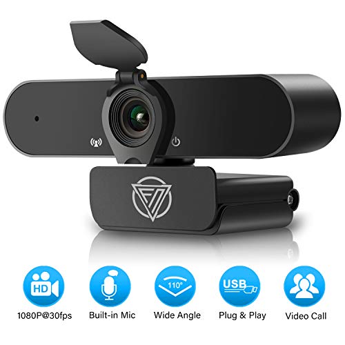 Webcam with Microphone 1080P USB Web Camera Full HD Widescreen Computer Camera for Desktop PC Laptop Mac Zoom Skype Google Meeting Video Calling Recording Conference Online Teaching Business Gaming by FanNicoo - Image 3