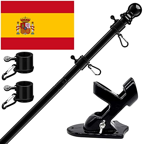 Kit Asta Bandiera 180 cm con Staffa e Anelli