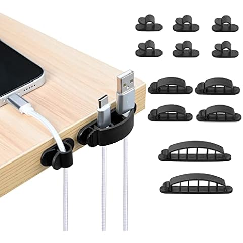 URAQT Juego de 12 clips para cables Cover