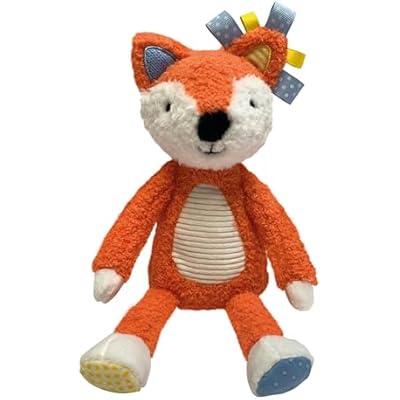 Sensory Snuggables Small Plush Fox for Babies