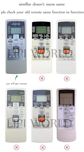 Image of LipiWorld 113 AC Remote Control (Old Remote Exactly Same Remote Will Only Work) Compatible for O General Inverter AC Remote