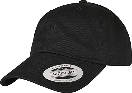 Flexfit 6245ec-ecowash Dad Cap Gorra de béisbol, Negro, Talla única Unisex Adulto