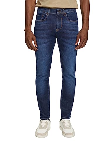 ESPRIT Jeans Uomo - Denim Elasticizzato Con Cotone Riciclato - Gamba Dritta, Vita Regolare, Lavaggio Versatile