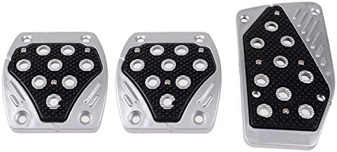 Anzio Set of Sure-Grip Racing Style Manual Brake Gas Clutch Pedal Cover For Honda Nissan Scion Subaru Toyota