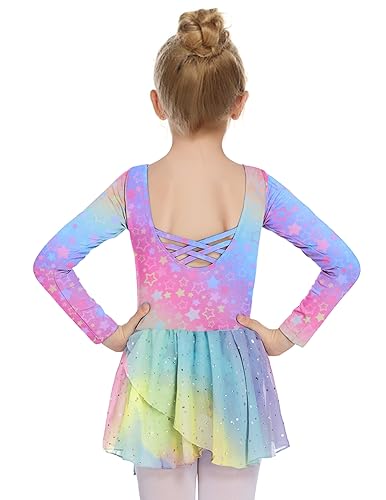 Image of Arshiner Kids Girls Classic Long Sleeve Leotard Dance Ballet Dress