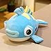 RJGLKS 30-65cm Kawaii Big Mouth Fish Juguetes de Peluche Animal de Peluche Lindo Payaso pez muñeca Almohada Chico Encantador cojín de sofá 45cm Azul