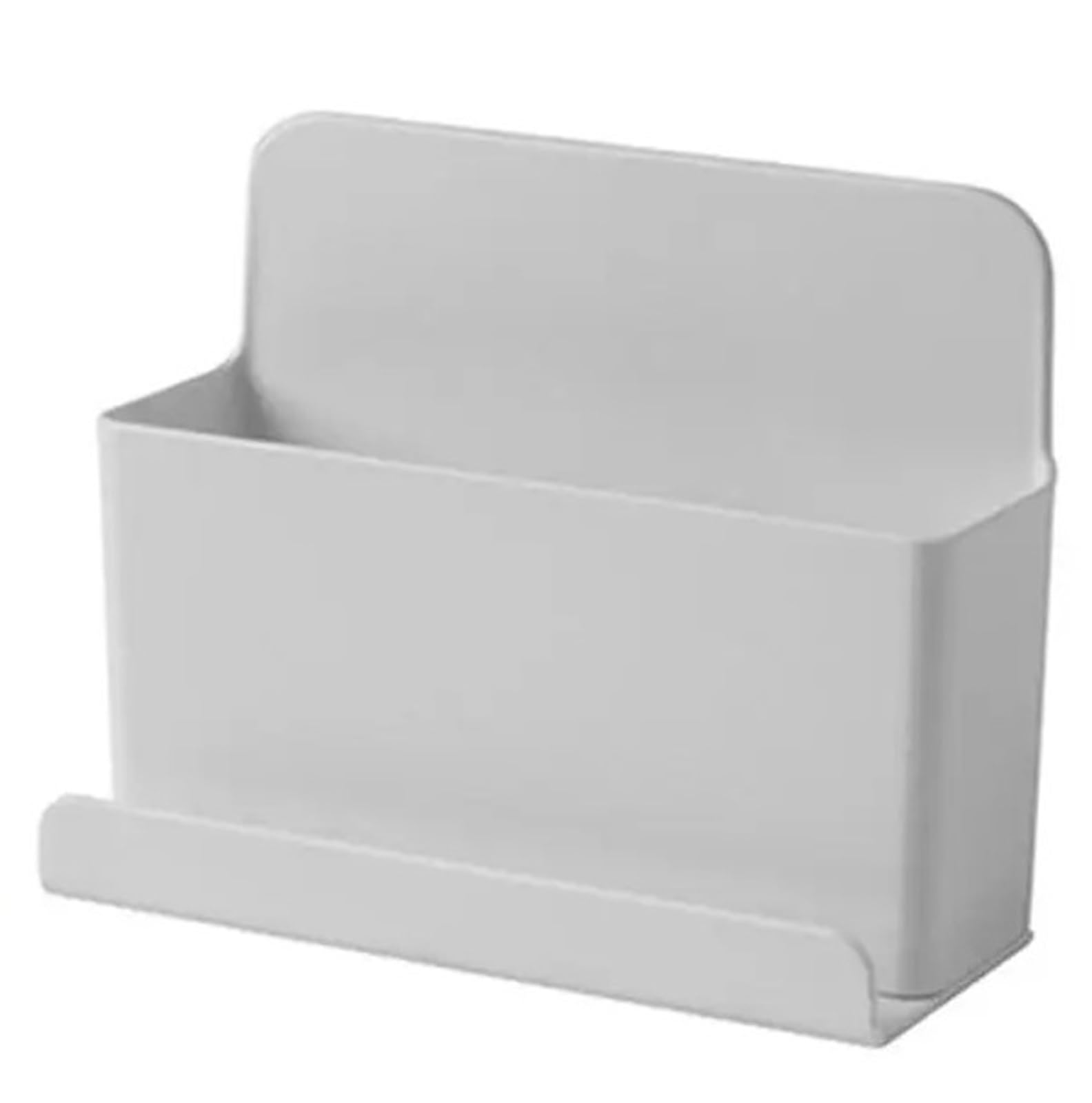 WUYXTO 2 Pcs Wall Mounted Storage Box Remote Control Organizer For Air Conditioner TV Mobile Phone Holder Office For Desktop(L)