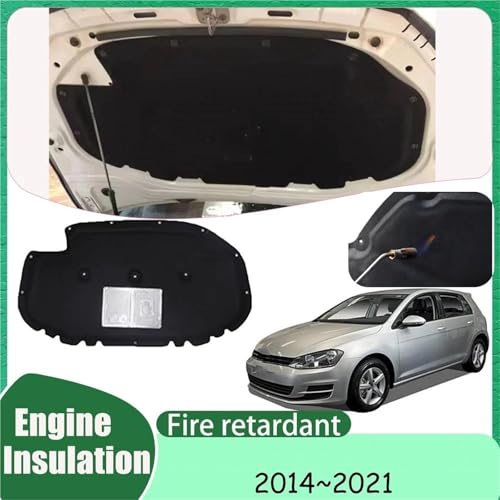 Matériau isolant pour VW Golf Mk7 2014-2021 capot insonorisé et thermique - 3