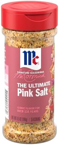 McCormick Himalayan Pink Salt with Black Pepper and Garlic All Purpose Seasoning, 6.5 oz