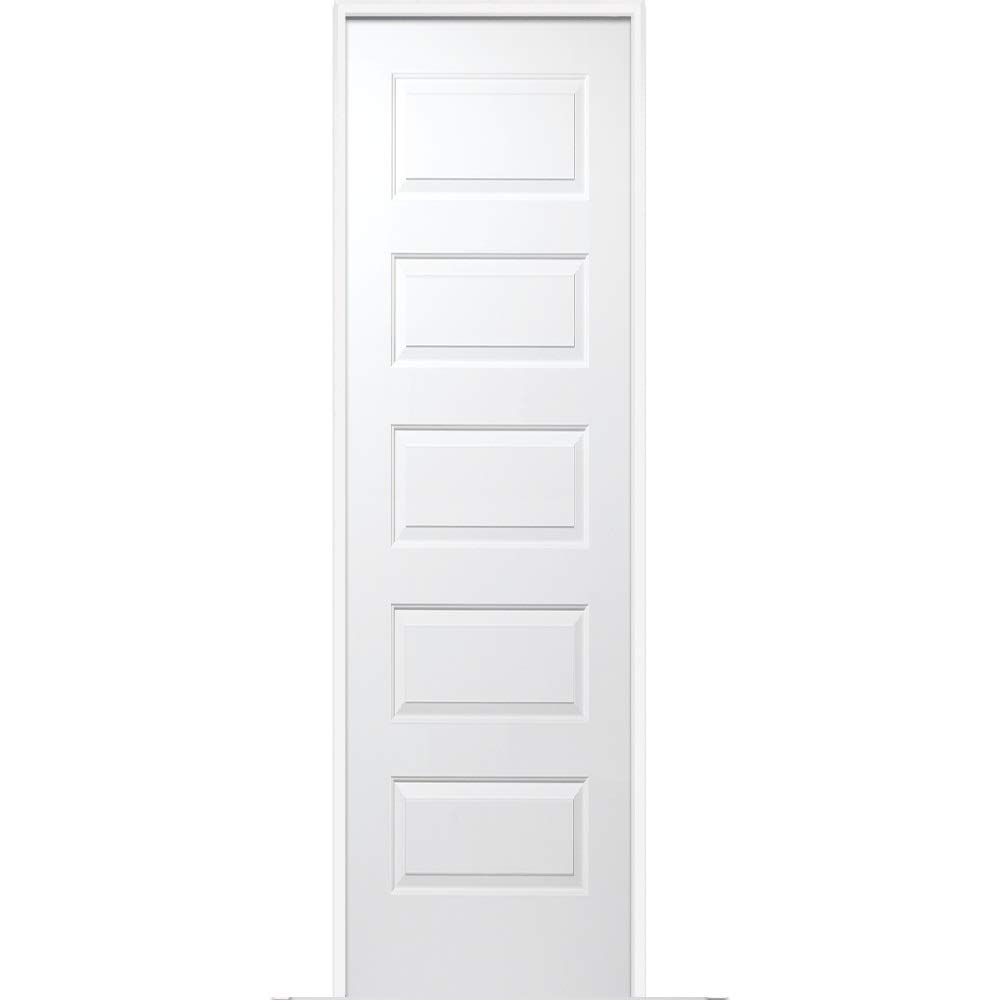 National Door Company ZZ365023R Solid Core, Molded, 5-Panel, Right Hand, Prehung Interior Single Door, 24" x 80" on 6-9/16" Jamb, MDF