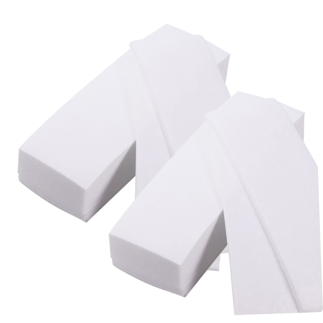 2packs Thick Non-woven Depilatory Wax Paper for Hair Removal Soft Flexible Facial Body Depilation Strips Strong Adhesive Comfortable Skin-friendly Use
