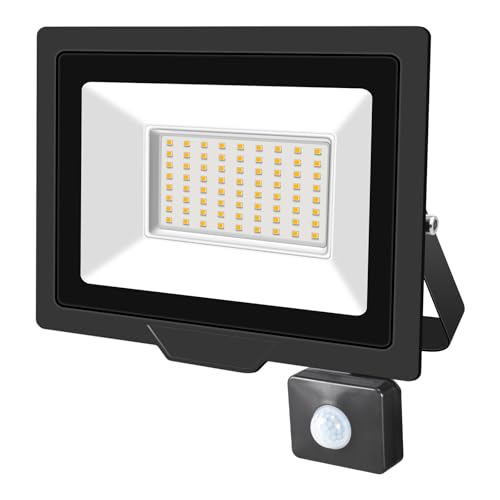 Projecteur LED extérieur 50W avec détecteur de mouvement IP66 étanche