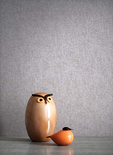 NEWROOM, carta da parati in tessuto non tessuto, struttura – tinta unita marrone tortora monocromatico semplice con istruzioni di montaggio