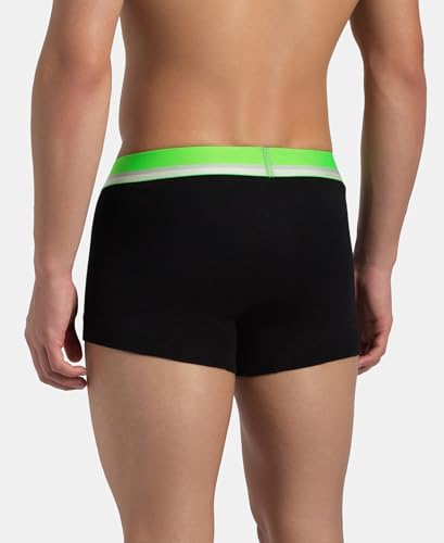 Image of Jockey FP03 Men Super Combed Cotton Rib Solid Trunk with Ultrasoft Waistband