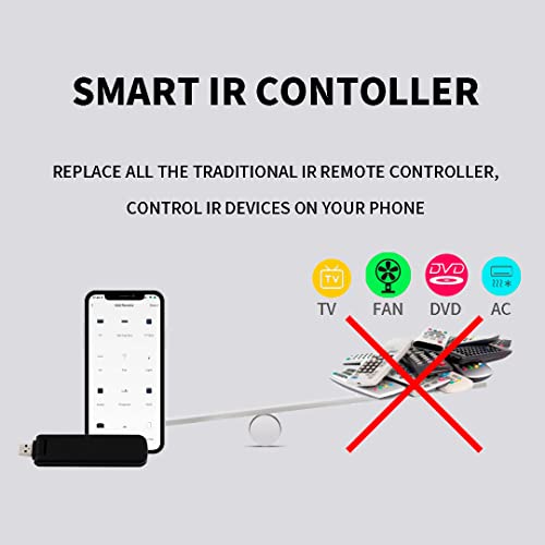 Tancano Smart Ir Controller, Usb Wifi Infrared Universal Remote Control For Smart Home Automation Control Hub, Wireless Ir Blaster For Tv/Dvd/Ac/Lighting, Compatible With Alexa, Google Assistant #TOP1