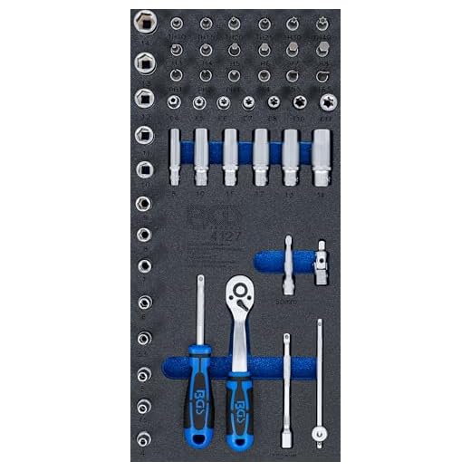 BGS 4127 | Werkstattwageneinlage 1/3: Steckschlüssel-Satz | 50-tlg.