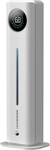 KELOPA Humidificador ultrasónico de niebla fría de 9L - Llenado superior, control inteligente de humedad, modo de sueño, para el hogar, habitación