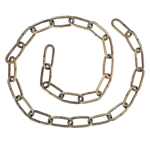 Alipis Chaîne De Lustre En Fer Léger 5 Carré, Accessoire à Suspendre Lampe Cristal, Finition Bronze Antique, Chaîne Décorative Résistante Pour Éclairage Intérieur, 1 Mètre