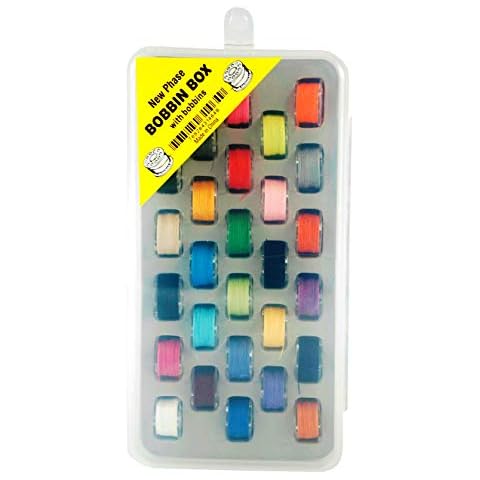 Bobbin BoxTidy Crafts Bobbin Organizer with 28 Bobbins Wound W/Assorted Color Quality Dacron 402 Thread Item 1464 Cover