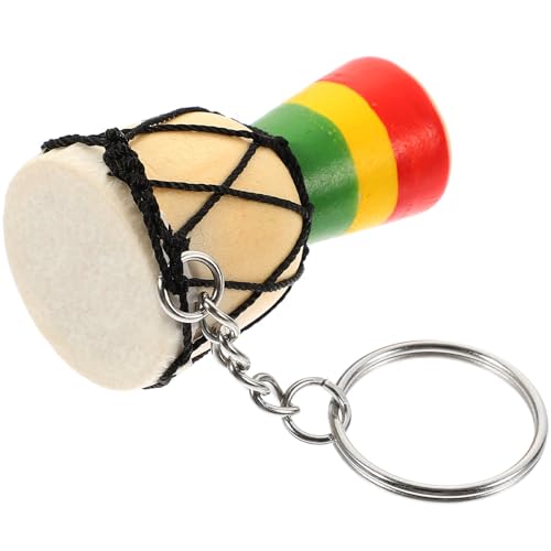DOITOOL Llavero Diseño Exquisito y Creativo de Madera Colgante de Instrumento de Percusión Africano 产品配件 Decorativo y Previene Pérdidas, Adecuado para Llaves y Bolsos