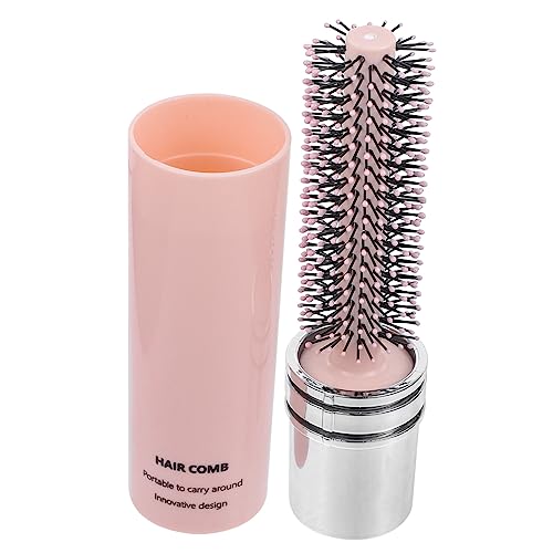 VALICLUD 携帯用伸縮式小型ヘアブラシ ヘ ーブラシ 抗 気仕様 女性用スリングカーリングブラシ 滑らかで艶やかな髪仕上げ